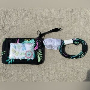 Floral Black Phone Lanyard